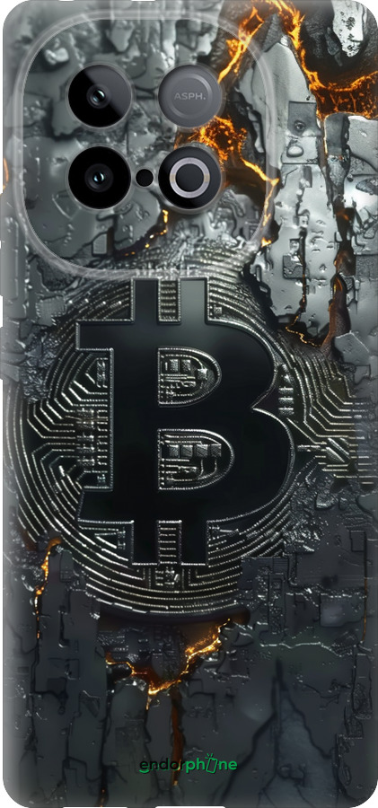 Силіконовий чехол Розпечений біткойн для Vivo IQOO Neo 10 5G - 6091u-3920 изображение 