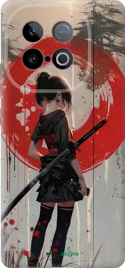 Силиконовый чехол Сумерки воина: Танец с катаной для Vivo IQOO Neo 10 5G - 6123u-3920 изображение 