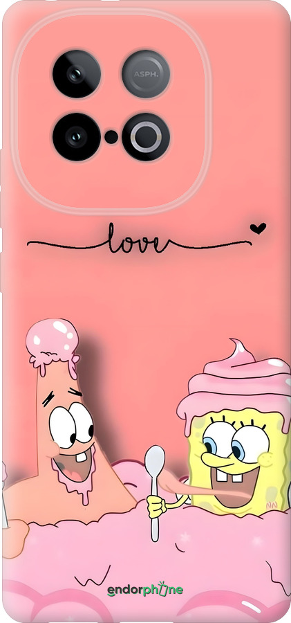 Силиконовый чехол Спанч Боб для Vivo iQOO Z10 Turbo - 6282u-4150 изображение 