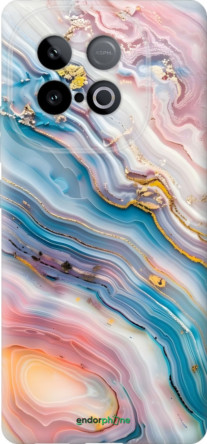 Силіконовий чехол Мрамор красивый для Vivo IQOO Neo 10 5G - 6376u-3920 изображение 