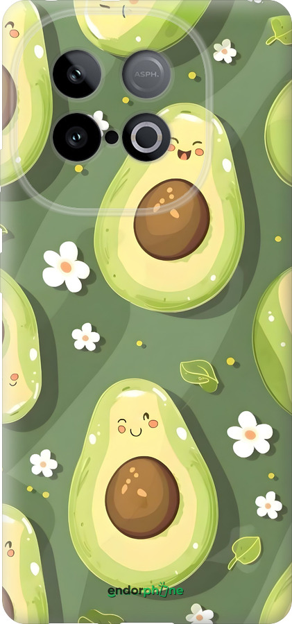 Силиконовый чехол Авокадо для Vivo iQOO Z10 Turbo - 6380u-4150 изображение 