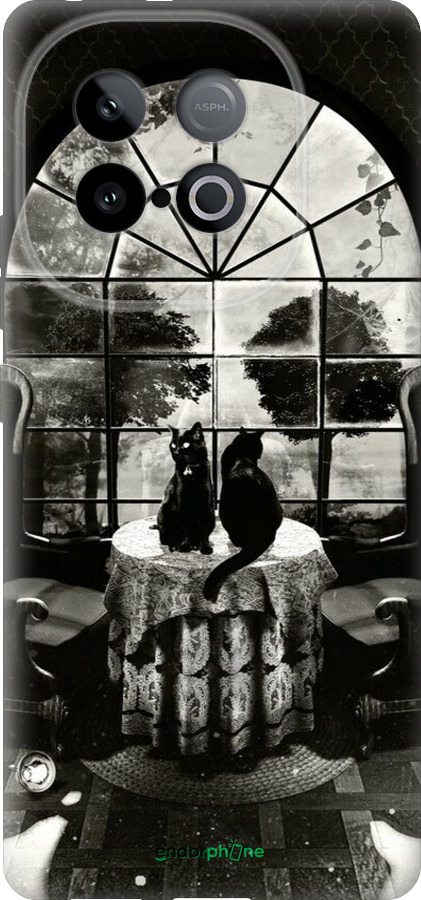 Силиконовый чехол Череп и коты для Vivo IQOO Neo 10 5G - 6432u-3920 изображение 