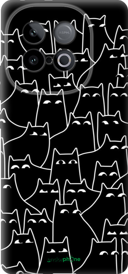 Силіконовий чехол Із зображенням кішок для Vivo IQOO Neo 10 5G - 6470u-3920 изображение 