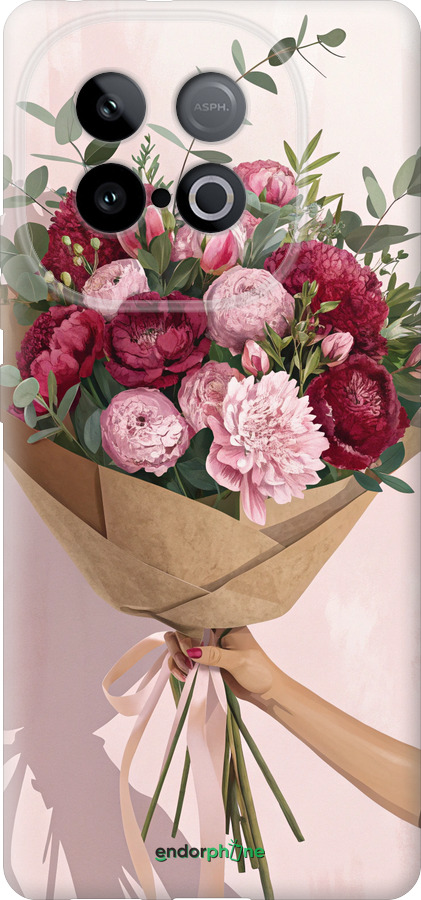 Силиконовый чехол Пионы 1 для Vivo IQOO Neo 10 5G - 6705u-3920 изображение 