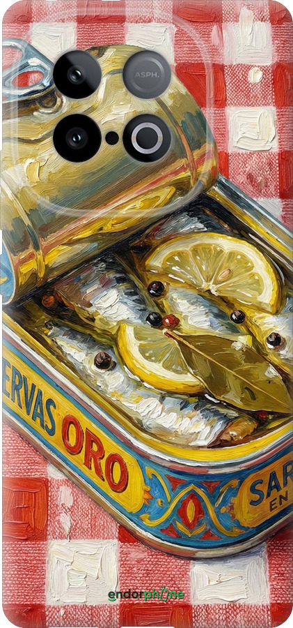 Силиконовый чехол Vintage Sardine Tin Phone для Vivo Y300 GT 5G - 6772u-4151 изображение 