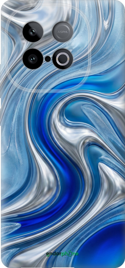 Силиконовый чехол Liquid Chrome для Vivo iQOO Z10 Turbo - 6781u-4150 изображение 