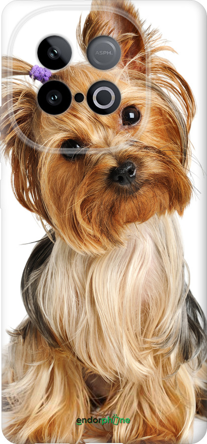 Силиконовый чехол Йоркширский терьер с хвостиком для Vivo Y300 GT 5G - 930u-4151 изображение 