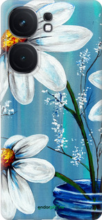 Силиконовый чехол Красивые арт-ромашки для Vivo iQOO Neo9 - 4031u-3631 изображение 