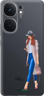 Силиконовый чехол Девушка 1 для Vivo iQOO Neo9 - 4751u-3631 изображение 