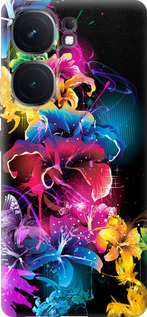Силиконовый чехол Абстрактные цветы для Vivo iQOO Neo9 - 511u-3631 изображение 