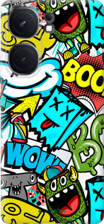 Силиконовый чехол Стикеры v4 для Vivo iQOO Neo9 - 5508u-3631 изображение 