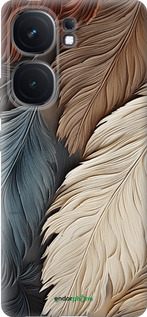 Силіконовий чехол Листя в стилі бохо для Vivo iQOO Neo9 - 5643u-3631 изображение 