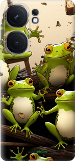 Силиконовый чехол Жабки для Vivo iQOO Neo9 - 5656u-3631 изображение 