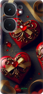 Силіконовий чехол Сердечки v4 для Vivo iQOO Neo9 - 5834u-3631 изображение 