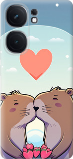 Силиконовый чехол Капибара любовь для Vivo iQOO Neo9 - 6027u-3631 изображение 