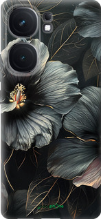 Силиконовый чехол Черные цветы для Vivo iQOO Neo9 - 6031u-3631 изображение 