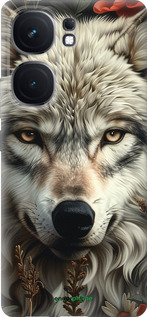 Силиконовый чехол Волчий взгляд для Vivo iQOO Neo9 - 6066u-3631 изображение 