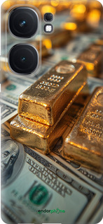 Силиконовый чехол Слитки и доллары для Vivo iQOO Neo9 - 6105u-3631 изображение 