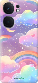 Силиконовый чехол Облака и радуга для Vivo iQOO Neo9 - 6312u-3631 изображение 