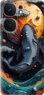 Силіконовий чехол Кит у космосі для Vivo iQOO Neo9 - 6328u-3631 изображение 