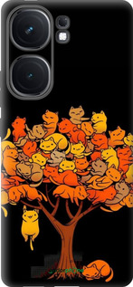 Силиконовый чехол Дерево и котики для Vivo iQOO Neo9 - 6516u-3631 изображение 