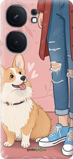Силиконовый чехол Корги 3 для Vivo iQOO Neo9 - 6707u-3631 изображение 
