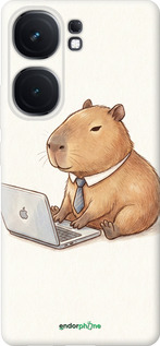 Силиконовый чехол Funny Capybara CEO Working для Vivo iQOO Neo9 - 6777u-3631 изображение 