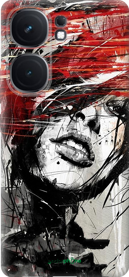 Силиконовый чехол Лицо девушки для Vivo iQOO Neo9 - 1162u-3631 изображение 