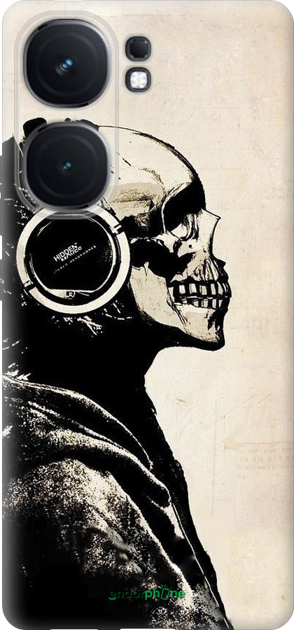 Силиконовый чехол Скелет-меломан v2 для Vivo iQOO Neo9 - 1200u-3631 изображение 