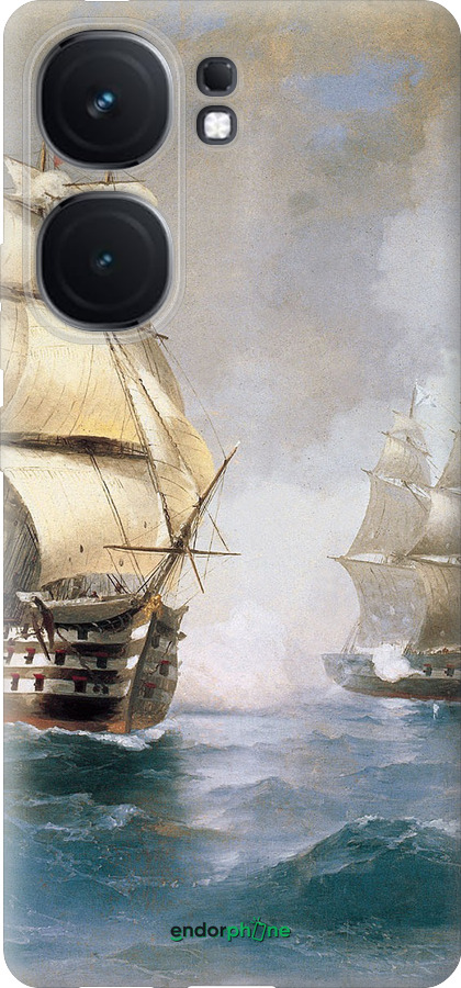 Силиконовый чехол Айвазовский. Корабли для Vivo iQOO Neo9 - 160u-3631 изображение 