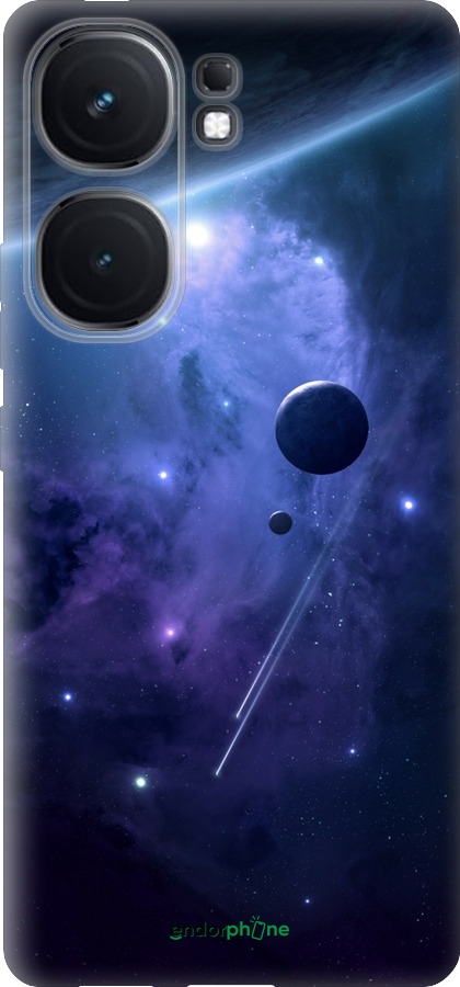 Силиконовый чехол Планеты в синем космосе для Vivo iQOO Neo9 - 171u-3631 изображение 