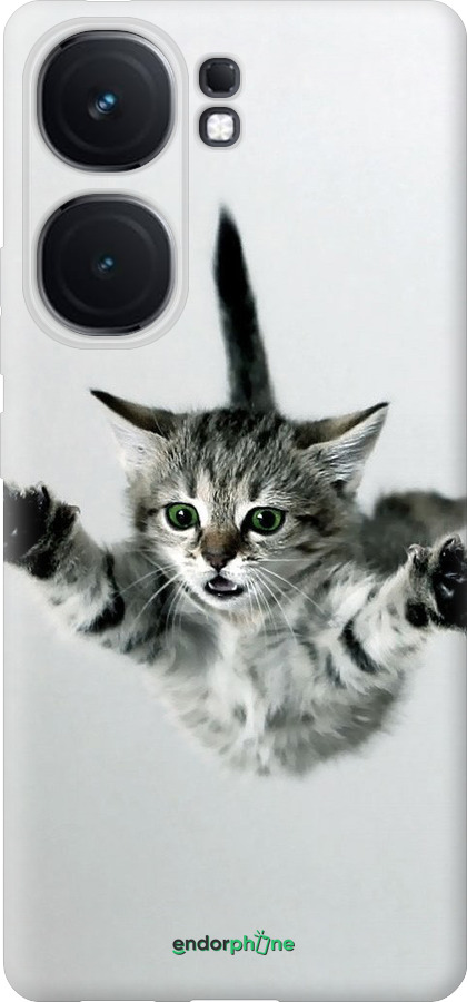 Силіконовий чехол Літаюче кошеня для Vivo iQOO Neo9 - 2322u-3631 изображение 