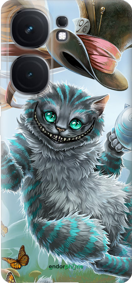 Силиконовый чехол Чеширский кот 2 для Vivo iQOO Neo9 - 3993u-3631 изображение 