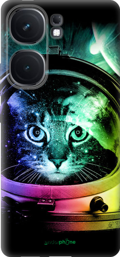 Силиконовый чехол Кот-астронавт для Vivo iQOO Neo9 - 4154u-3631 изображение 