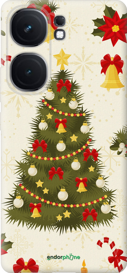 Силиконовый чехол Новогодняя елка для Vivo iQOO Neo9 - 4198u-3631 изображение 
