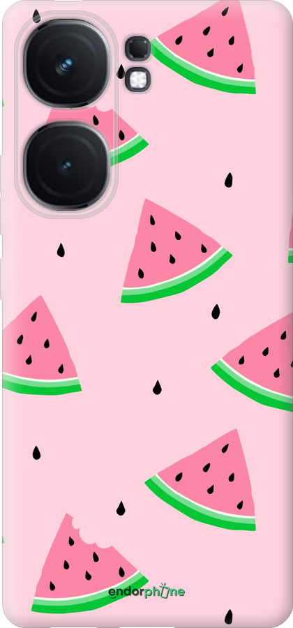 Силиконовый чехол Розовый арбуз для Vivo iQOO Neo9 - 4314u-3631 изображение 