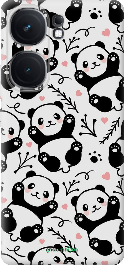 Силиконовый чехол Панды для Vivo iQOO Neo9 - 4318u-3631 изображение 