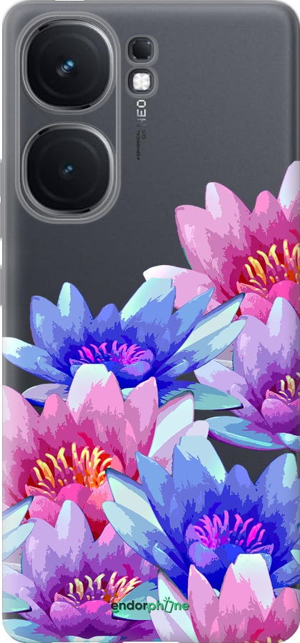 Силиконовый чехол Лотос для Vivo iQOO Neo9 - 4862u-3631 изображение 