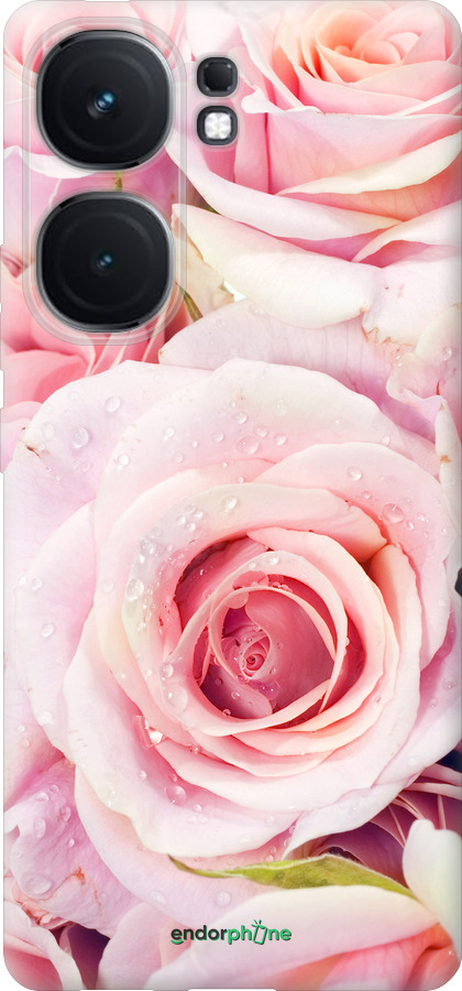 Силіконовий чехол Троянди для Vivo iQOO Neo9 - 525u-3631 изображение 