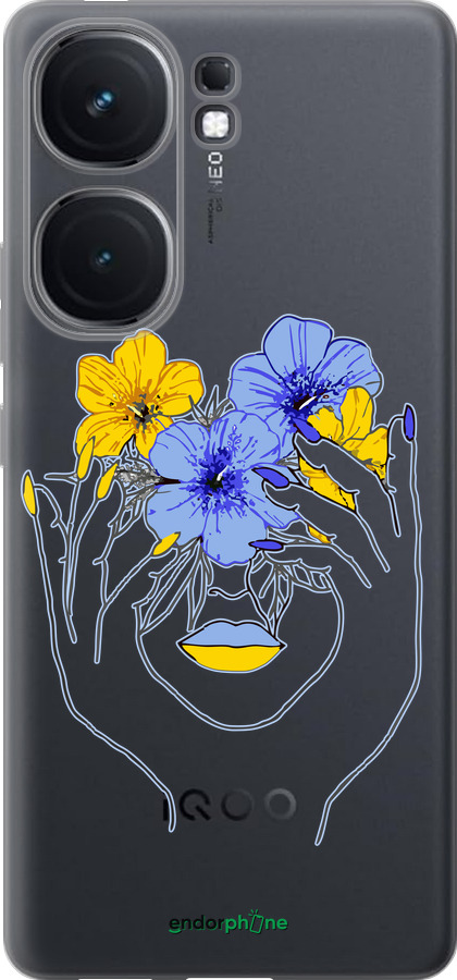 Силиконовый чехол Девушка v4 для Vivo iQOO Neo9 - 5276u-3631 изображение 