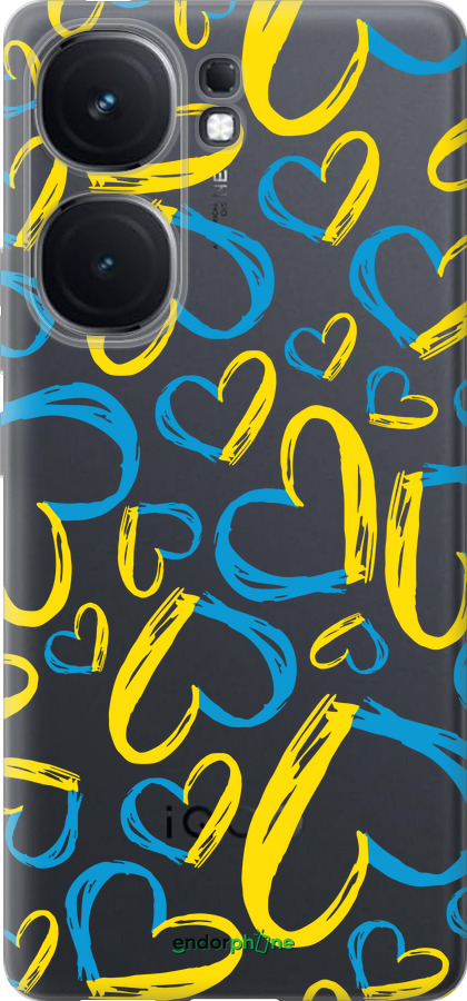 Силиконовый чехол Сердца UA для Vivo iQOO Neo9 - 5292u-3631 изображение 