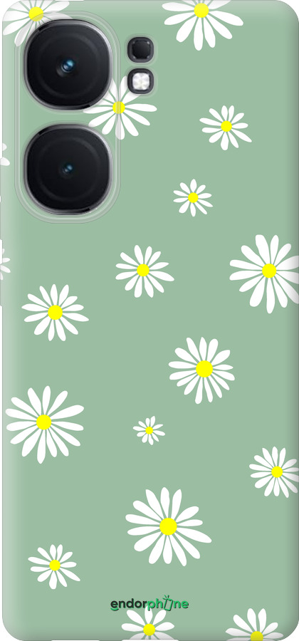 Силиконовый чехол Ромашки v4 для Vivo iQOO Neo9 - 5603u-3631 изображение 
