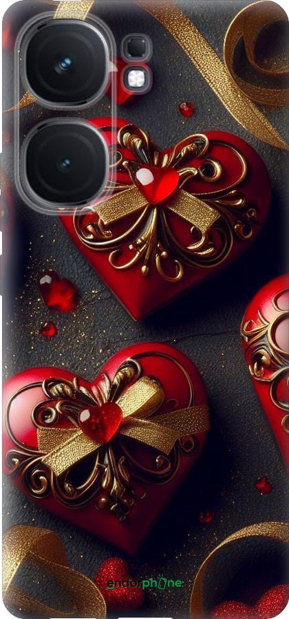 Силіконовий чехол Сердечки v4 для Vivo iQOO Neo9 - 5834u-3631 изображение 