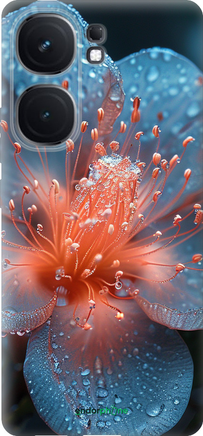 Силиконовый чехол Роса на цветке для Vivo iQOO Neo9 - 6039u-3631 изображение 