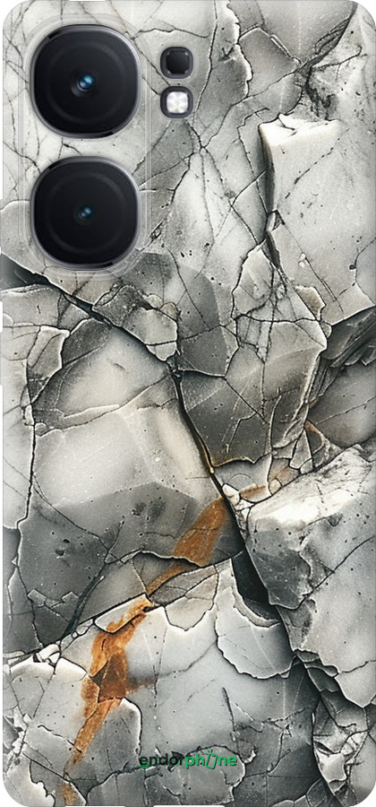 Силіконовий чехол Сірий мармур для Vivo iQOO Neo9 - 6041u-3631 изображение 