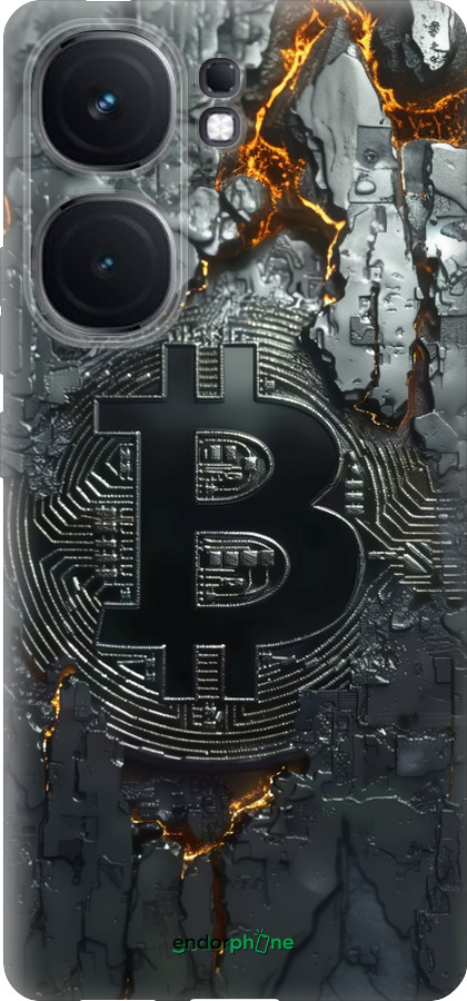 Силиконовый чехол Раскаленный биткойн для Vivo iQOO Neo9 - 6091u-3631 изображение 