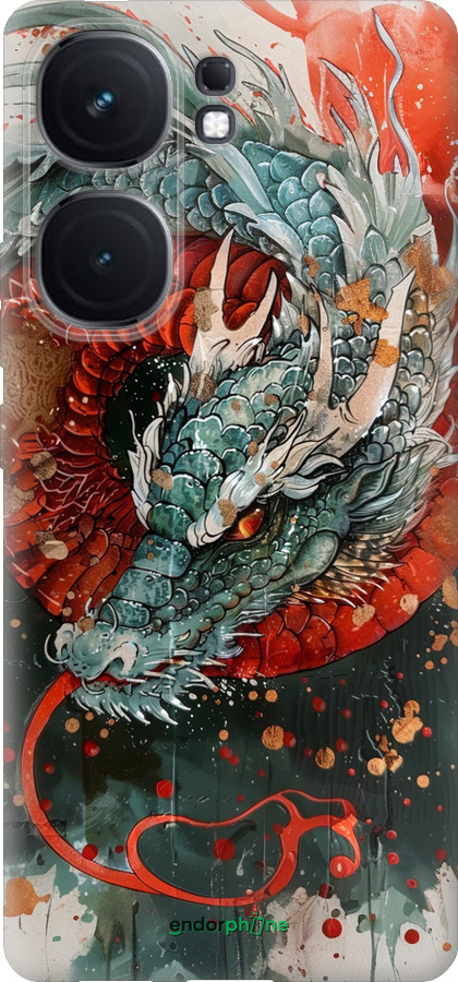 Силиконовый чехол Стихия огня для Vivo iQOO Neo9 - 6101u-3631 изображение 