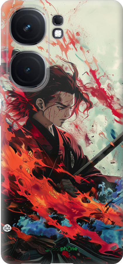 Силиконовый чехол Битва стихий для Vivo iQOO Neo9 - 6110u-3631 изображение 