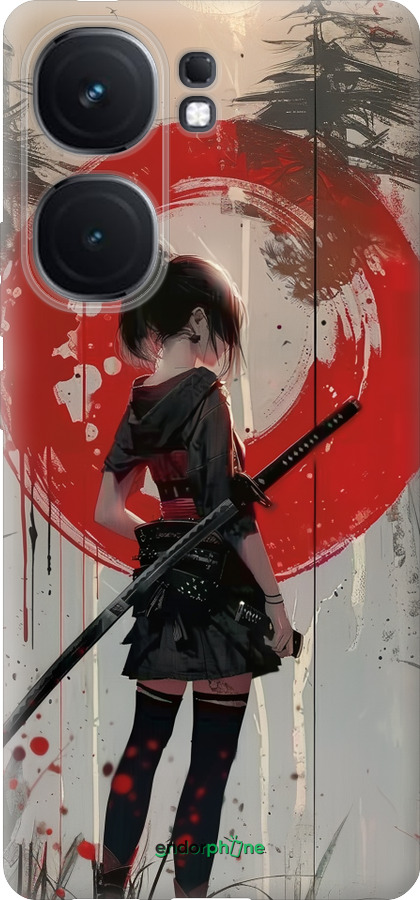 Силиконовый чехол Сумерки воина: Танец с катаной для Vivo iQOO Neo9 - 6123u-3631 изображение 