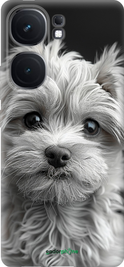 Силиконовый чехол Мальтипу на чорном фоне для Vivo iQOO Neo9 - 6156u-3631 изображение 